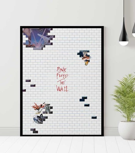 Pink floyd poster the wall - pink,