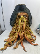 Maschera Davy Jones Pirati dei Caraibi Halloween Disney 2006 gomma resistente