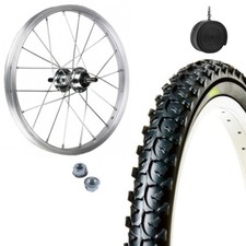 RUOTA ANTERIORE 16X1.75 + COPERTONE TASSELLATO MTB 16 X 1.75 +CAMERA BICI BIMBO