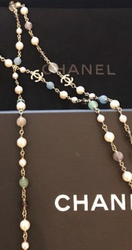 Chanel collana perline perle - collana,
