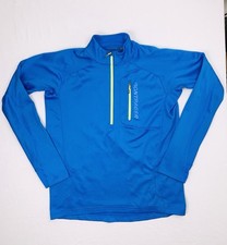 Bontrager Evoke Profila Maglia Termica Uomo Taglia Large 1/4 Zip Ciclismo Blu