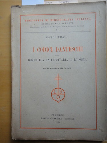 1923 codici danteschi della - codici,