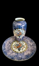 Vaso con Piatto in porcellana