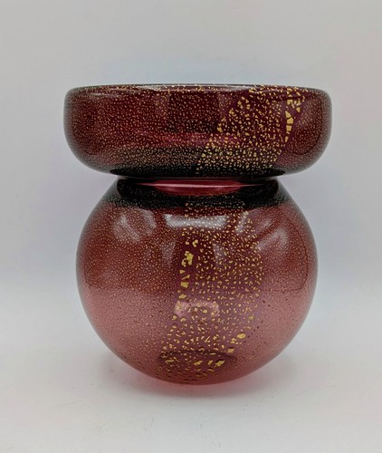 Vaso vetro artistico firmato