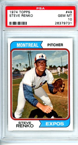 1974 topps steve - topps, psa
