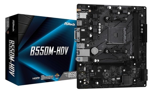 Scheda madre asrock b550m hdv - madre,