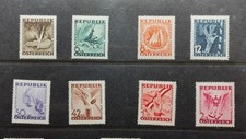 3164 8 Sellos MNH Austria 1946