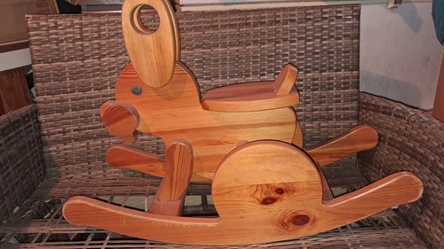 Cavallino dondolo legno - dondolo, in