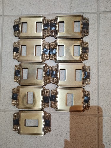 Nove placche ottone - ottone, copri