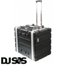 Pulse ABS-8UTR 19" 7U Rack Flight Case Trolley con Ruote e Maniglia Estraibile