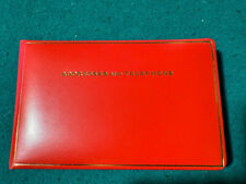 VINTAGE - RUBRICA INGLESE TELEFONICA E INDIRIZZI RILEGATA IN PELLE ROSSA