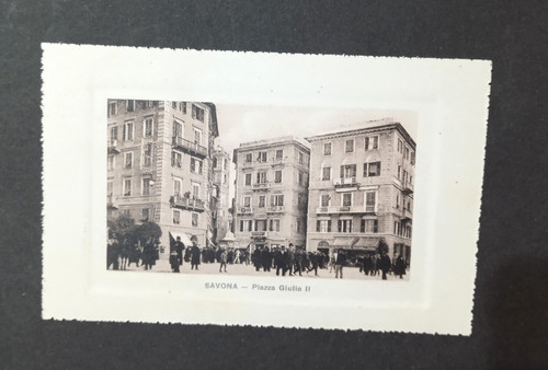 Cartolina savona piazza - savona-,