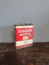 Lattina olio motore Essolube Esso HD 40 metallo litografato collezione