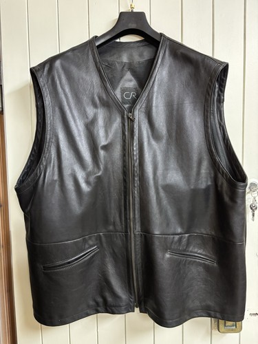 Gilet uomo pelle - gilet, nero