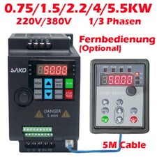230V 380V 1.5KW 2.2KW 4KW 5.5KW convertitore di frequenza convertitore di frequenza inverter VFD