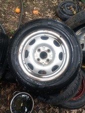 2 PNEUMATICI USATI 175/65R13 completi di cerchio attacco Seat Volkswagen