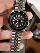 SEIKO SKX 007 0020 7S26A-VINTAGE  42MM-JUBILEE   IN patina -+SCUBA GOMMA