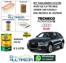 KIT TAGLIANDO FILTRI 5LT OLIO