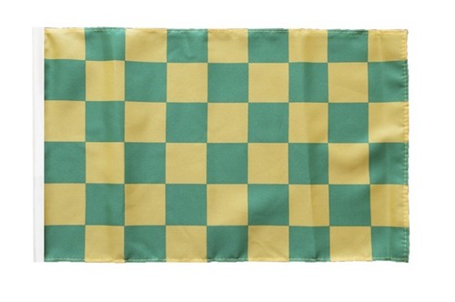 Quadri verde giallo striscione - quadri, verde-giallo