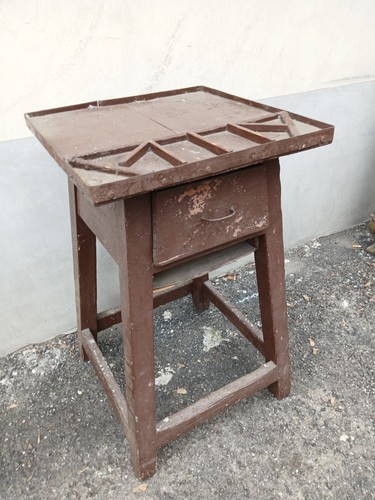 Tavolino calzolaio laccato - tavolino,