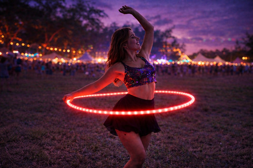 Hula hoop illuminato - a, led,