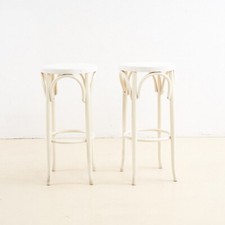 COPPIA DI SGABELLI BIANCHI IN