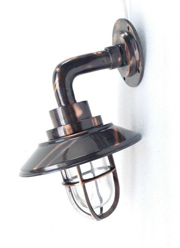 Brass wall lamp fixture - wall,