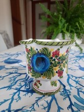 VASO CERAMICA MADE IN ITALY LABORATORIO "DERUTA" DECORO A MANO ARTE ANNI '60/70 
