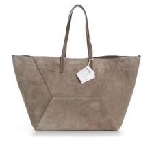 Borsa grande BRUNELLO CUCINELLI 4700$ BC Duo in camoscio con Monili