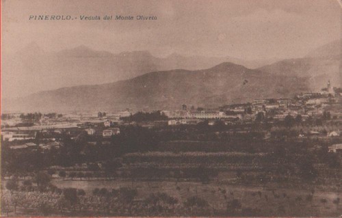 Cartolina pinerolo veduta del - cartolina,