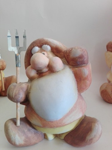 Salvadanaio ceramica gnomo - salvadanaio,