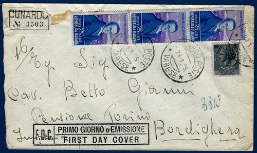 1955 raccomandata da cunardo - -,