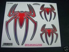 ADESIVI RAGNI KIT MOTO SCOOTER AUTO BICI STICKERS *