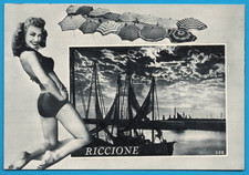 Rimini Riccione FG cartolina