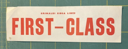 Vintage grimaldi siosa lines - grimaldi,