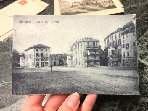 Cartolina mondovi piazza del - mondovi',