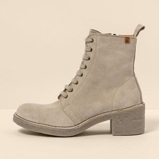 El Naturalista N5660 SILK SUEDE CREAM / TICINO STIVALETTO CON TACCO DONNA BEIG