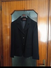 Giacca tailleur nera con maniche lunghe donna