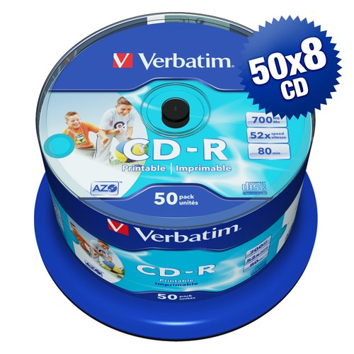 400 verbatim printable no - cd-r,