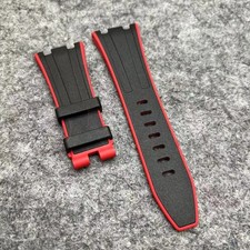 Cinturino in gomma nero rosso