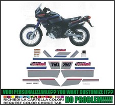 ADESIVI XT 750 Z SUPER Ténéré  1990 BLACK KIT COMPATIBILE