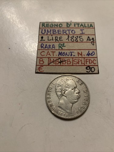 Lire 1885 umberto - 2,