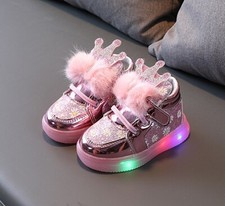 scarpe bambina Luci LED Sneakers luminose Bimba scarpine regina