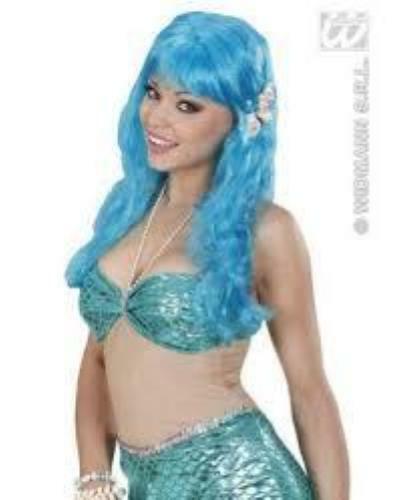 Parrucca sirena turchese - parrucca,