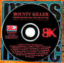Rare BOUNTY KILLER Ghetto Dictionary LIMITED EDITION Promo CD Bonus Tracks Remix