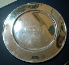 GRANDI PIATTO PUBBLICITARIO " CHAMPAGNE POMMERY " REIMS FRANCE 