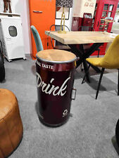 Mobiletto comodino Tavolino Coca Cola design vintage industriale shabby chic cas