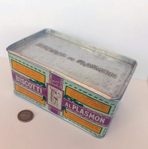 Scatola latta biscotti - scatola, plasmon