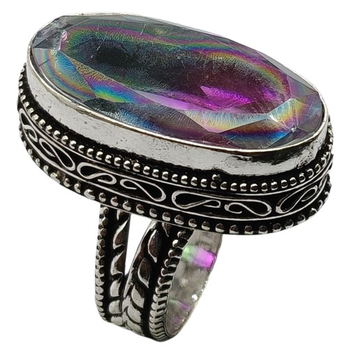 Anello placcato argento antico