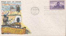1947 FDC - Scott# 950 - Utah